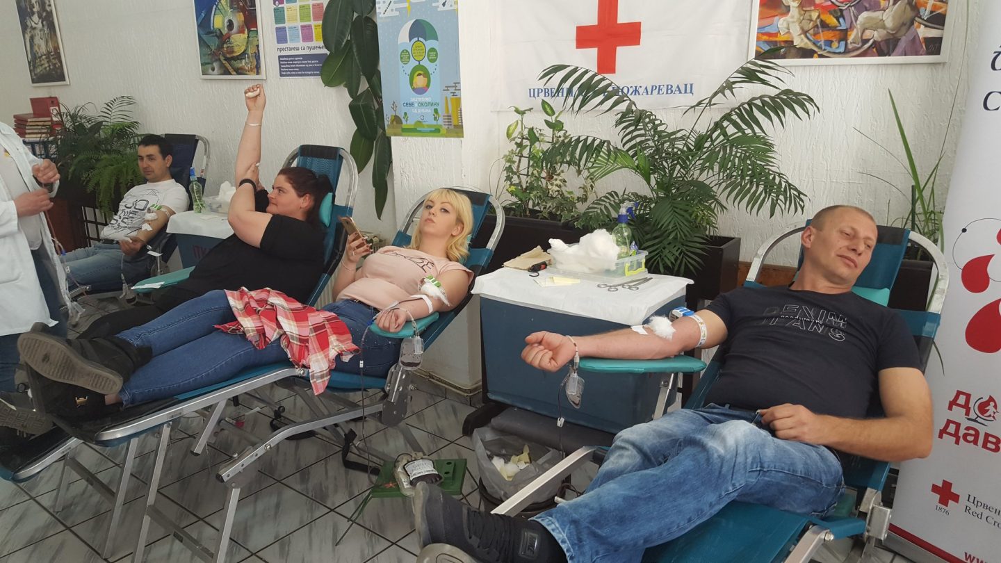 Redovna akcija dobrovoljnog davanja krvi u Domu Crvenog krsta Požarevac