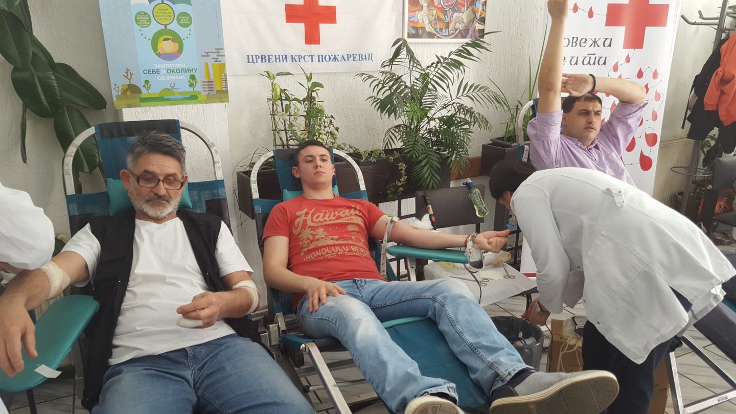 Redovna akcija dobrovoljnog davanja krvi u Domu Crvenog krsta Požarevac