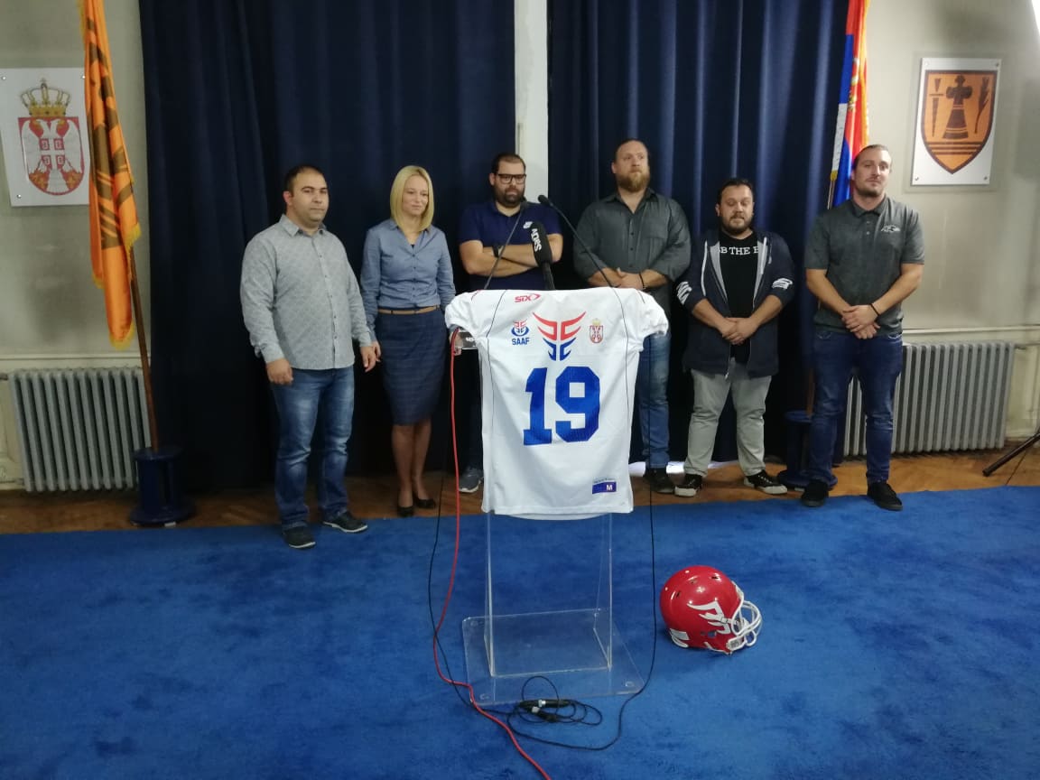 Reprezentacija Srbije u američkom fudbalu u nedelju u Požarevcu