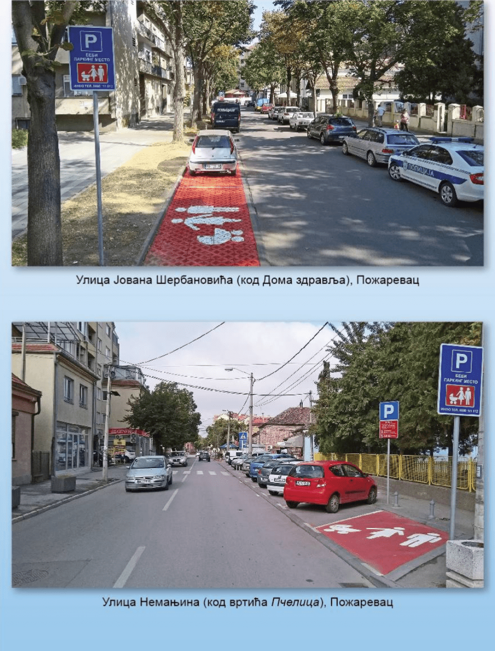 Podela Bebi parking karata na štandu kod zatvorenog parkirališta „Pijaca“