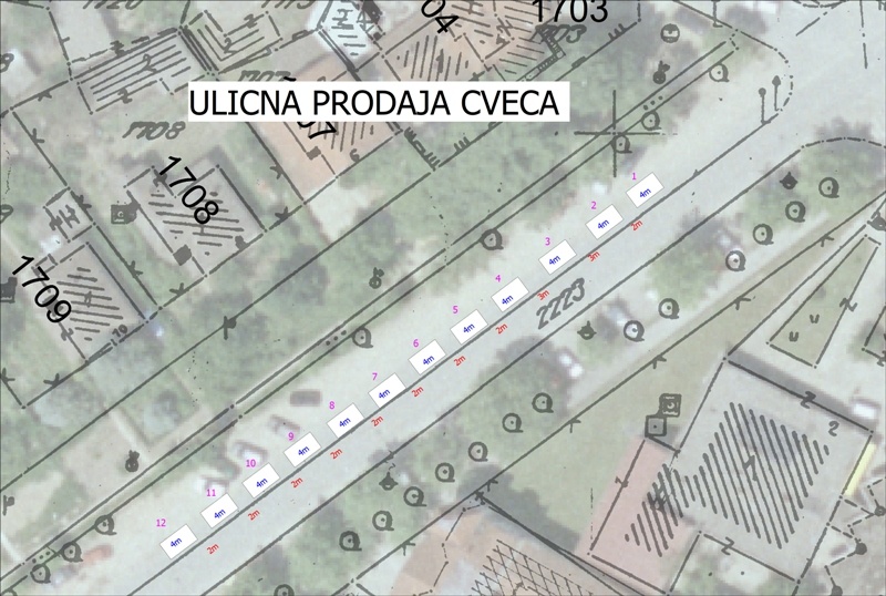 Prodaja cveća i rasada u Velikom Gradištu
