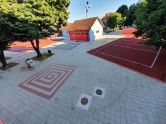 Novi sportski tereni u dvorištu Osnovne škole „Kralj Aleksandar I“ u Požarevcu FOTO