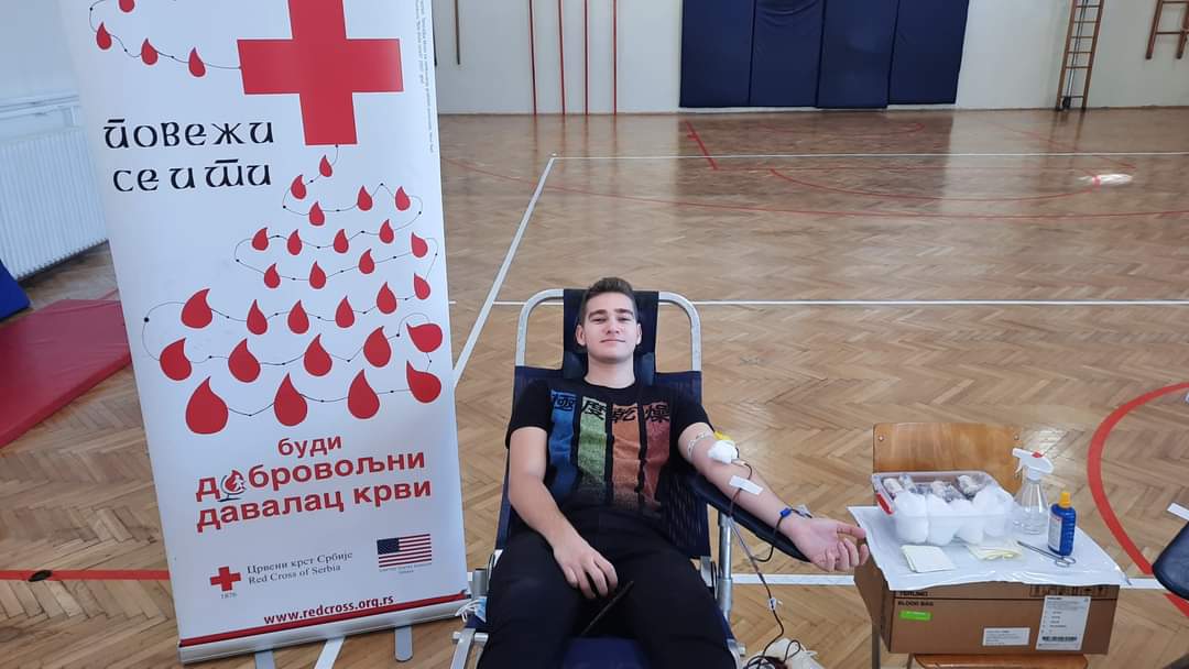 Akcija dobrovoljnog davanja krvi u Požarevačkoj gimnaziji