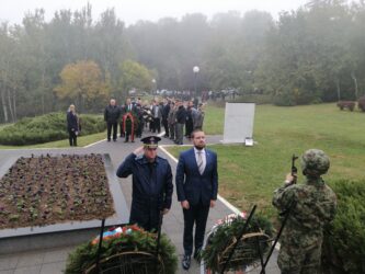 Požarevac: Ministar Đorđević položio vence u Spomen-parku na Čačalici