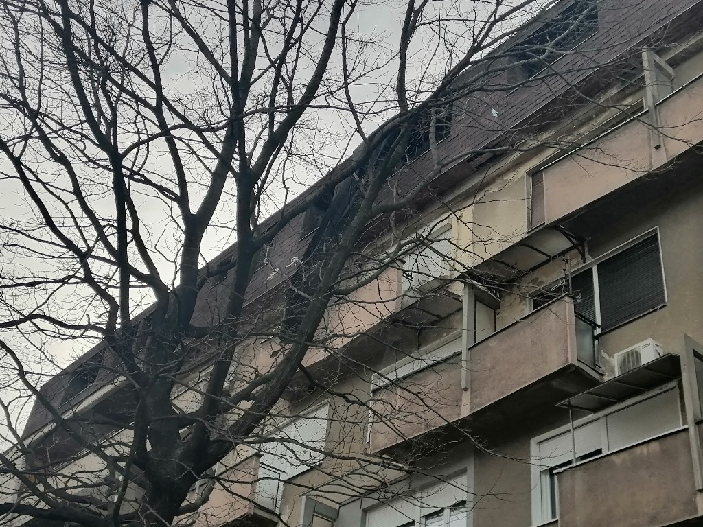 OPREZ: U Tabačkoj čaršiji, poletele osb table sa krova zgrade