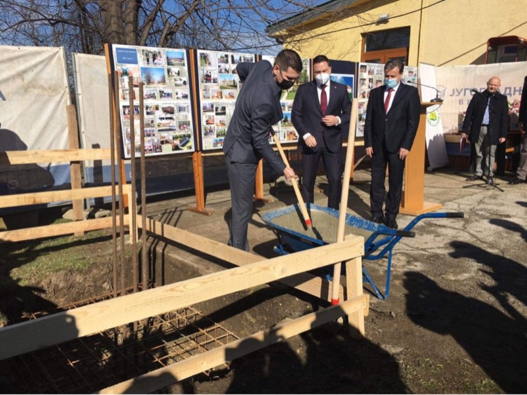 Požarevac: Postavljen kamen temeljac za dogradnju Doma za učenike na Tulbi