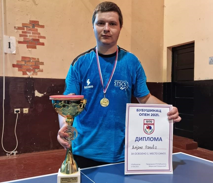 Dejan Panić iz Rama osvojio stonoteniski turnir „Bubušinac Open 2021.“