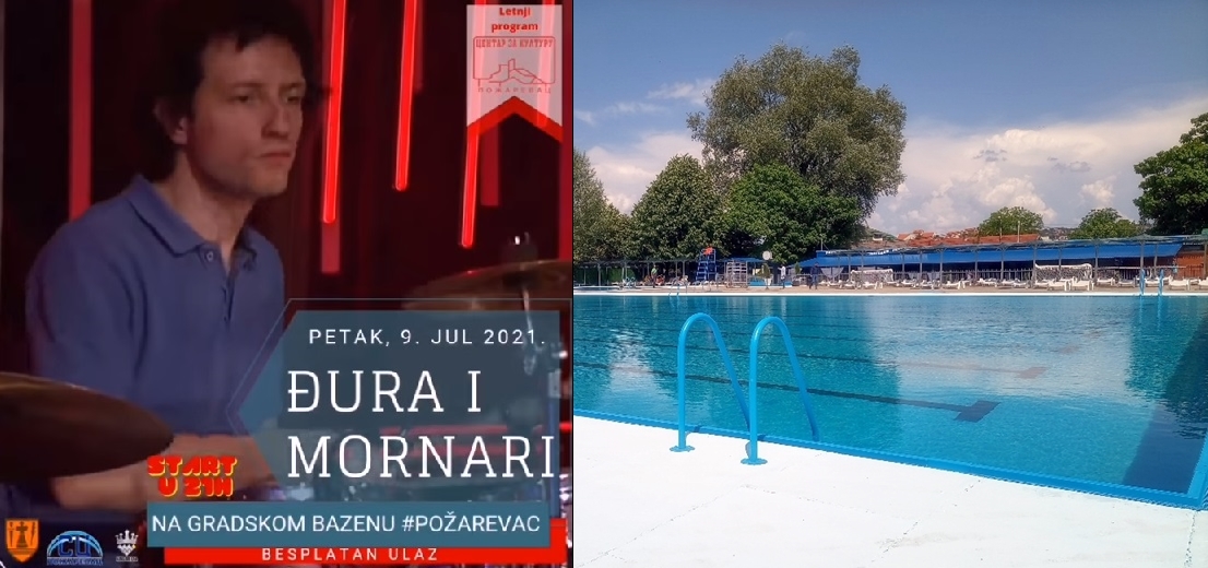 Gradski bazen: Večeras koncert „Mornara“ i noćno kupanje